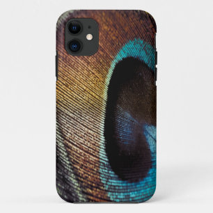 Coque iPhone 11 Teinte Antique Oeil de Plume de Paon