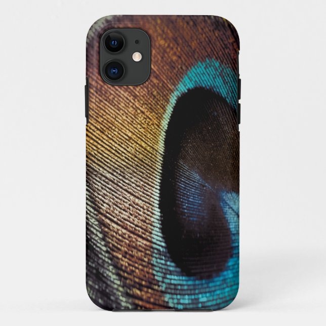 Coques Case-Mate iPhone Teinte Antique Oeil de Plume de Paon (Dos)