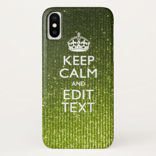 Case-Mate iPhone Case Teinte verte Conserver le calme de votre texte