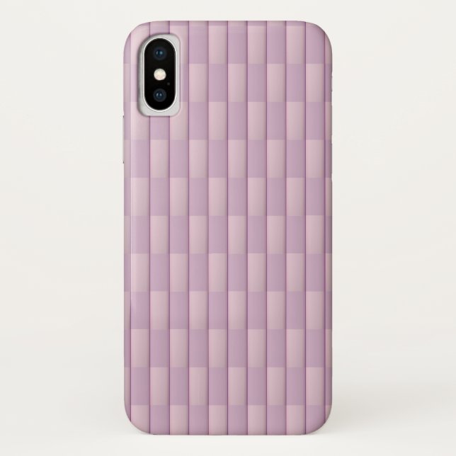 Coques Case-Mate iPhone Teintes claires de rayures abstraites géométriques (Dos)
