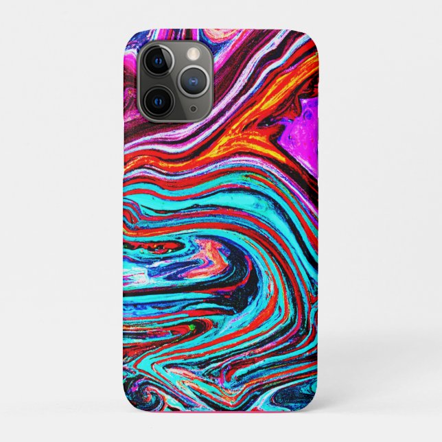 Coques Case-Mate iPhone Teintes Dynamiques et Vibrantes Motif Abstrait (Dos)