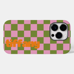 Coque Case-Mate iPhone Téléphone À damiers rose