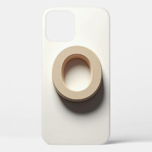 Case-Mate iPhone Case Téléphone à texture beige minimaliste avec lettre