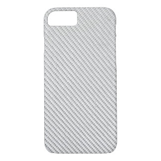 Coque Case-Mate iPhone Téléphone - Fibre de carbone - Blanc métallique
