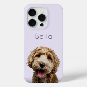 Coque Case-Mate iPhone Téléphone photo de chien personnalisé avec nom de