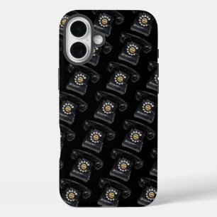 Coque Pour iPhone 16 Plus Téléphone Rotary vintage