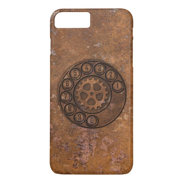 Coques Case-Mate iPhone Téléphone rotatoire de Steampunk (Dos)