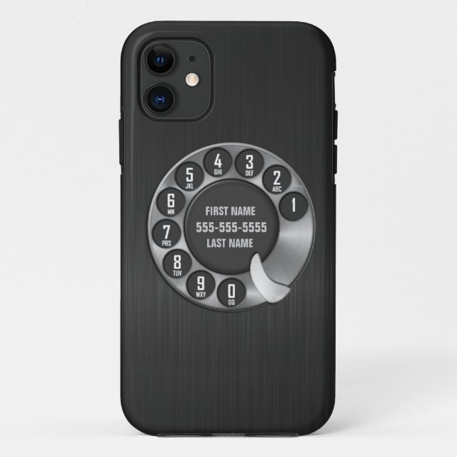 Coques Case-Mate iPhone Téléphone rotatoire de vieille école (Dos)