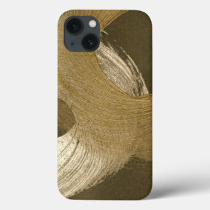 Coque Case-Mate iPhone Tempête de sable circulaire à Tan and Dark Brown