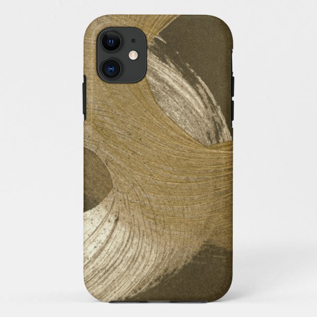 Coques Case-Mate iPhone Tempête de sable circulaire dans le brun bronzage (Dos)