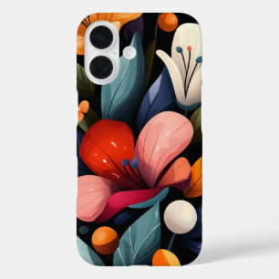 Coque Pour iPhone 16 Tempête pétale brûlée