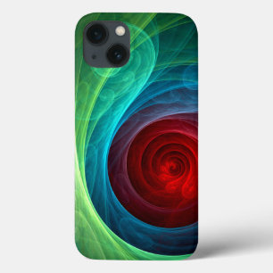 Coque Case-Mate iPhone Tempête rouge Floral Art moderne Abstrait Motif co