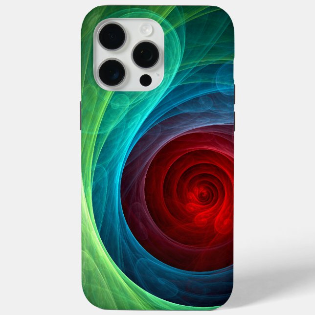 Coques Case-Mate iPhone Tempête rouge Floral Art moderne Abstrait Motif co (Verso)