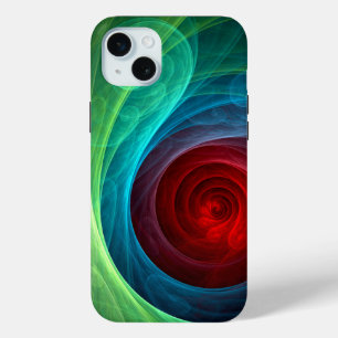Coque Case-Mate iPhone Tempête rouge Floral Art moderne Abstrait Motif co