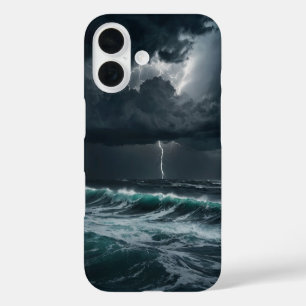 Coque Pour iPhone 16 Tempête sur la mer