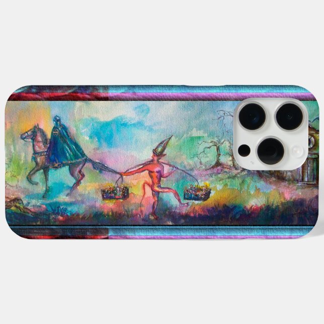 Coques Case-Mate iPhone TEMPTATION Chevalier foncé et le trésor du diable, (Verso (horizontal))