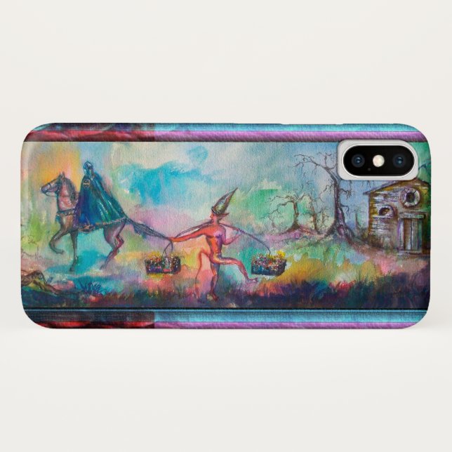Coques Case-Mate iPhone TEMPTATION Chevalier foncé et le trésor du diable, (Dos (Horizontal))