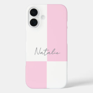 Coque Pour iPhone 16 Tendance Bloqueur de Couleur Chic Personnalisé