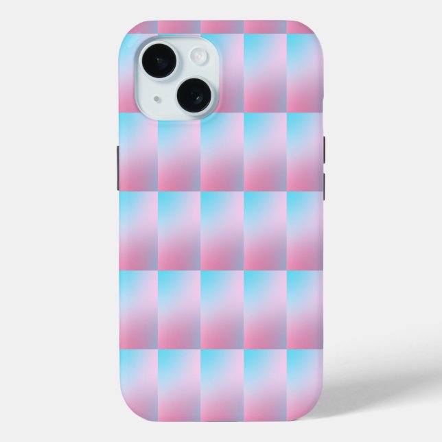 Coques Case-Mate iPhone Tendance Contemporaine Turquoise Rose Bleu (Verso)