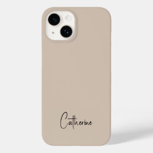 Coque Case-Mate iPhone Tendance couleur douce Taupe minimaliste