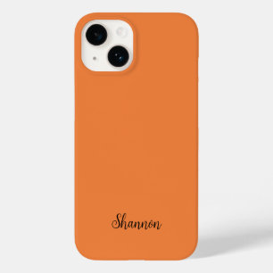 Coque Case-Mate iPhone Tendance Couleur frais Tangerine minimaliste