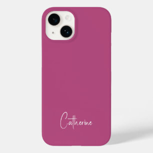 Coque Case-Mate iPhone Tendance Couleur rose pourpre Berry Minimaliste