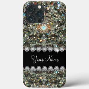 Case-Mate iPhone Case Tendance Glitzy Faux Bijoux Bling Monogramme
