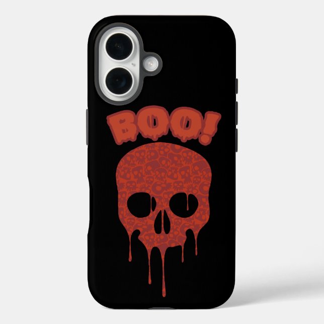 Coques Case-Mate iPhone Tendance Halloween Éffrayant Boo Skull (Verso)