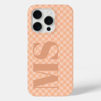 Coque Case-Mate iPhone Tendance Peach Fuzz Vérifier Initiales personnalis