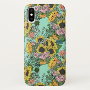 Case-Mate iPhone Case Tendance tournesol jaune et rose roses design