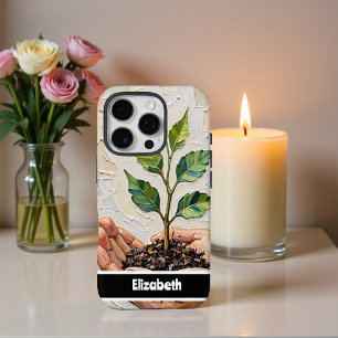 Coque iPhone 16 Pro Tenir à la main un Plante de semis