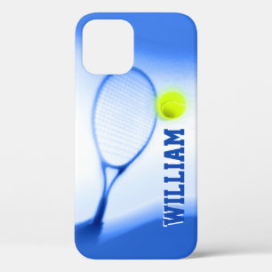 Case-Mate iPhone Case Tennis ball et raquettes sports bleu jaune