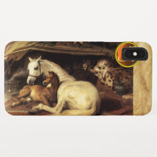 Coque Case-Mate iPhone TENTE ARABE AVEC HORSE Orange Agate Gem Monogram