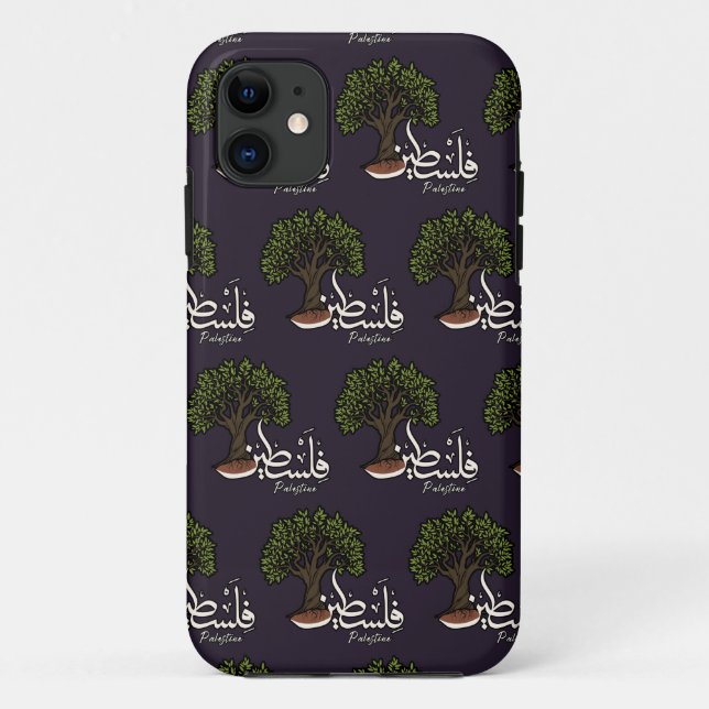 Coques Case-Mate iPhone Terme arabe palestinien avec Olivier palestinien (Dos)