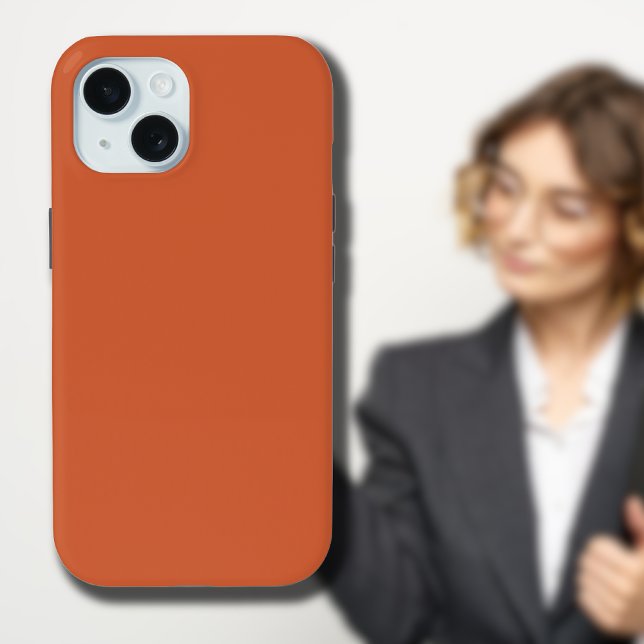 Coques Case-Mate iPhone Terracotta Orange Solide Couleur Chaleureuse & Con (Créateur téléchargé)