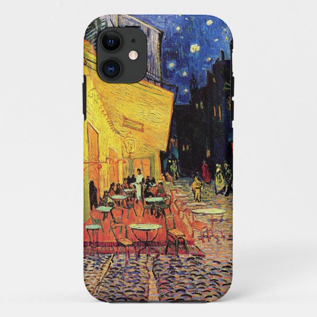 Coques Case-Mate iPhone Terrasse de café de Van Gogh la nuit (Dos)