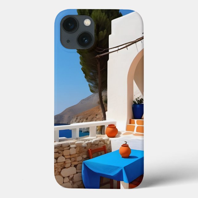 Coques Case-Mate iPhone Terrasse Méditerranée Vue (Verso)