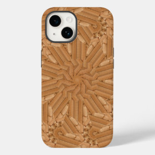Coque Case-Mate iPhone Terrasse - Mosaïque de Sunburst en bois
