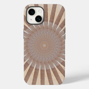 Coque Case-Mate iPhone Terrasse Soleil - Éclatement de soleil en bois ray