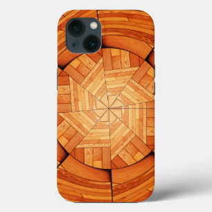 Case-Mate iPhone Case Terrasse Soleil - Inlay Sunburst en acajou