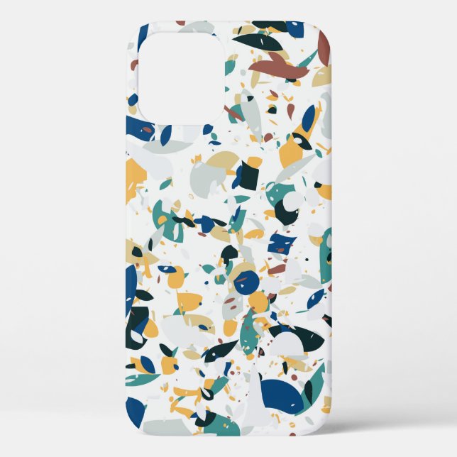 Coques Case-Mate iPhone Terrazzo motif sans couture. Design abstrait moder (Verso)