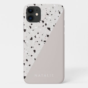 Case-Mate iPhone Case Terrazzo nature, couleur néotrale pastel, nom per