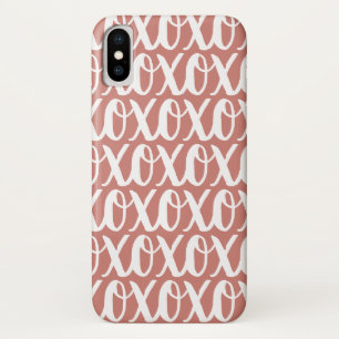 Case-Mate iPhone Case Terre Cuite Rose Blanc Motif
