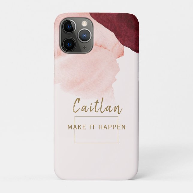Coques Case-Mate iPhone Terre Cuite Rose Pâle Abstrait (Dos)