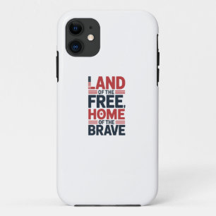 Case-Mate iPhone Case Terre de la Liberté Chemise USA Maison des Brave