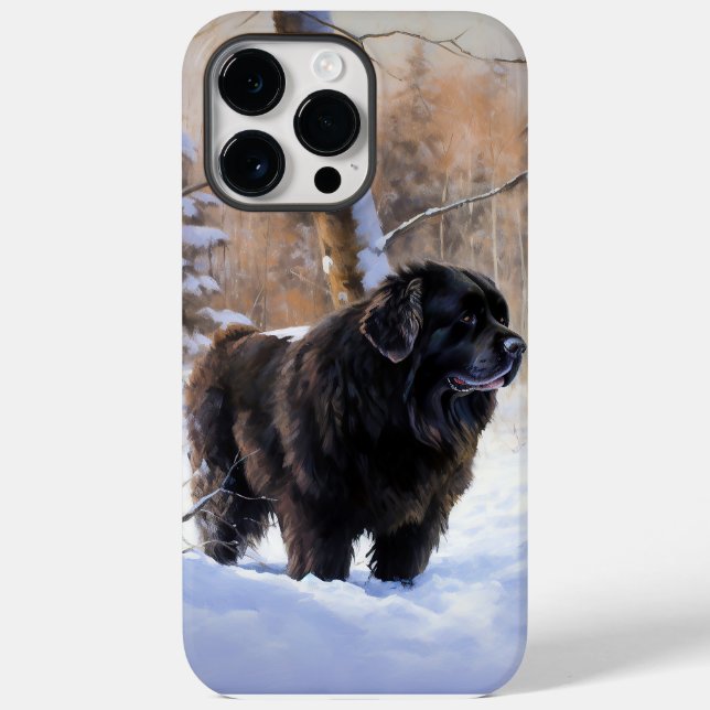 Coques Case-Mate iPhone Terre-Neuve Laissez Tomber la Neige Noël (Verso)