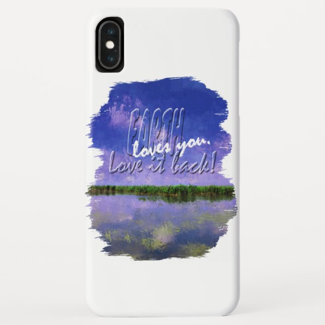 Coques Case-Mate iPhone Terre Notre maison Blue Summer Ciel et Eau (Dos)