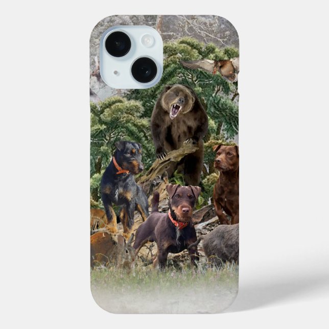 Coques Case-Mate iPhone Terrier de chasse allemand, Jagdterrier (Verso)