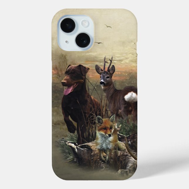 Coques Case-Mate iPhone Terrier de chasse allemand, Jagdterrier (Verso)