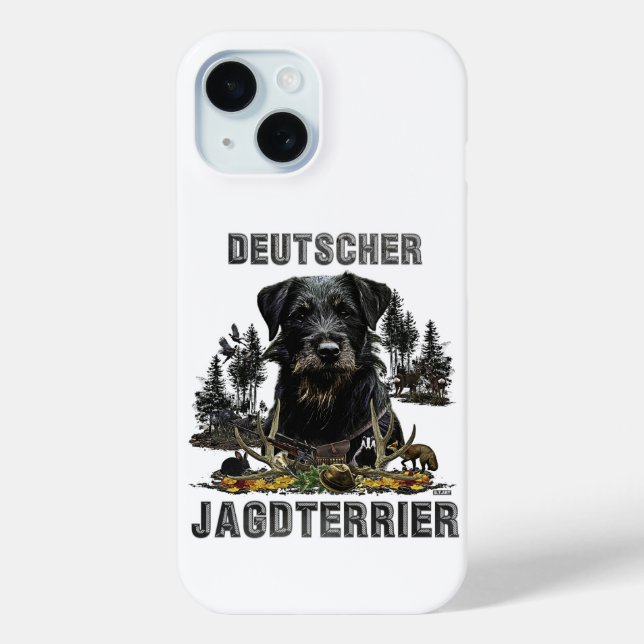 Coques Case-Mate iPhone Terrier de chasse allemand, Jagdterrier (Verso)